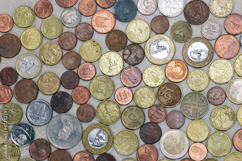 Photo: coin background coin background
