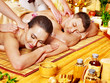 Man and woman relaxing in spa.