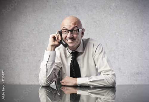 Photo: Office Worker Call Office Worker Call