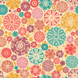 Vector abstract decorative circles seamless pattern background