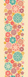 Vector abstract decorative circles vertical seamless pattern