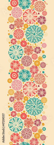 Vector: Vector abstract decorative circles vertical seamless pattern Vector abstract decorative circles vertical seamless pattern