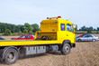 Orange emergency car