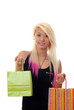 Woman with shopping bags