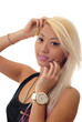 Beautiful blonde young woman