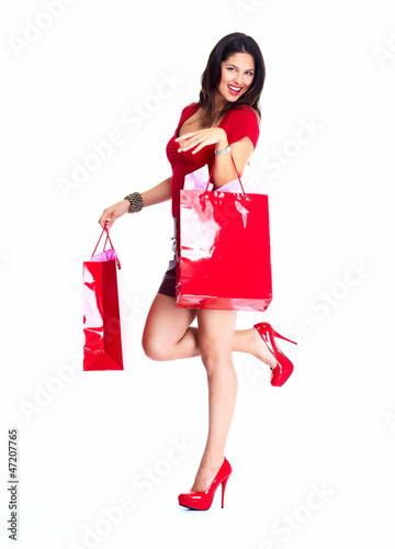 Photo: Shopping woman. Shopping woman.