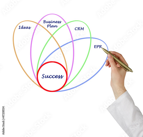 Illustration: Diagram of business success Diagram of business success