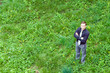 successful businessman in the nature