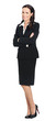 Photo: Full body of happy businesswoman, on white Full body of happy businesswoman, on white