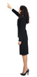 Photo: Full body of business woman pointing, isolated Full body of business woman pointing, isolated