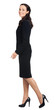 Full body of going businesswoman, isolated