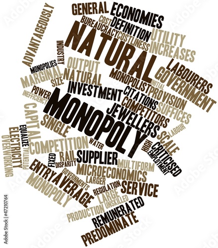 Illustration: Word cloud for Natural monopoly Word cloud for Natural monopoly