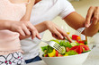 Photo: Mixing salad ingredients Mixing salad ingredients