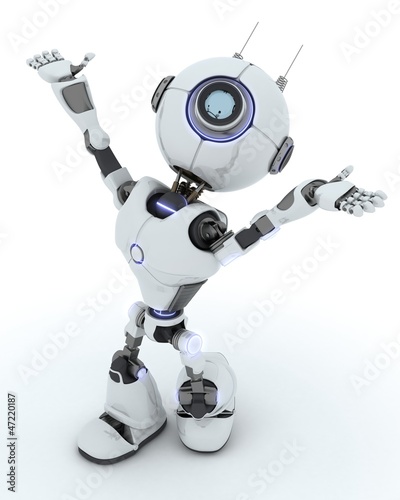 Illustration: Robot Celebrating Robot Celebrating