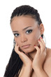 The girl the mulatto with a beautiful make-up