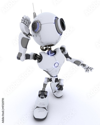 Illustration: Robot listening Robot listening