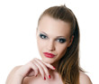 Foto: Portrait of the beautiful girl- Creative make-up Portrait of the beautiful girl- Creative make-up
