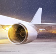 part of plane at non-flying weather