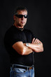 Photo: Somber tough guy Somber tough guy