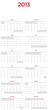 Calendar for 2013. Room besides each day, large format.