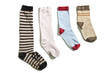 old socks, isolated on white background