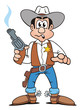 Sheriff with smoking Colt