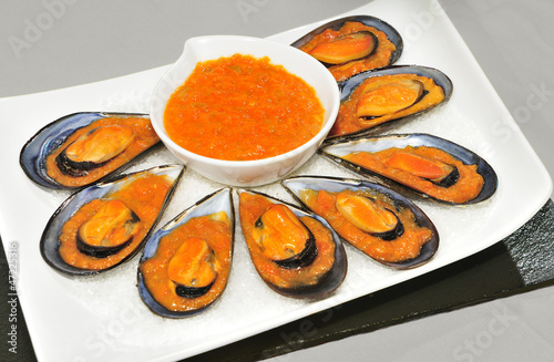 Photo: Mejillones en salsa picante Mejillones en salsa picante