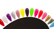Colorful nails isolated