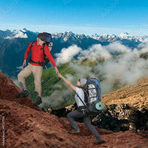 Photo: helping hand helping hand