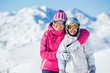 Happy skiers
