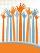 Hand design with space for text.