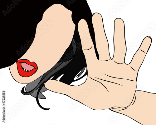 Illustration: Stop violence Stop violence