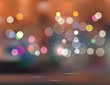 vector abstract background.Holiday evening city