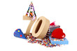 Age in figures in a party mood