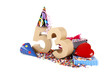 Age in figures in a party mood