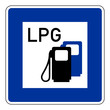LPG Schild, Autogas, Tankstelle - LPG filling station