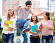 Students having fun