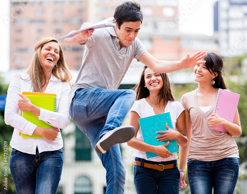 Photo: Students having fun Students having fun