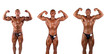 Bodybuilders posing