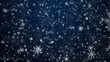 The winter background, falling snowflakes