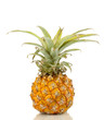 Ripe pineapple isolated on white