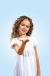 portrait of a cute little girl