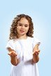 portrait of a cute little girl