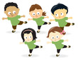 Kids working out