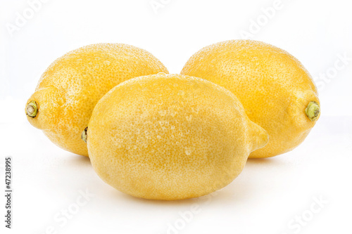 Photo: Lemons isolated on white background Lemons isolated on white background