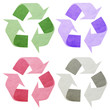 Illustration: Emblem Arrow Paper Earth. Emblem Arrow Paper Earth.