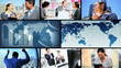 Montage Successful Business People