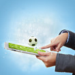 Photo: Touch screen computer device and ball Touch screen computer device and ball