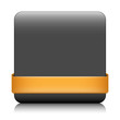 BLANK web button (square orange icon symbol template)