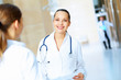 Photo: Portrait of two friendly female doctors Portrait of two friendly female doctors